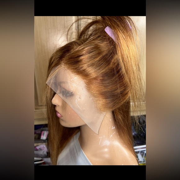 Lot 0944 ❤️NEW ❤️100% Human Hair HD Lace Front Wig 26” for medium to small size - Picture 3 of 10